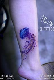 малюнок татуювання медузи щиколотки