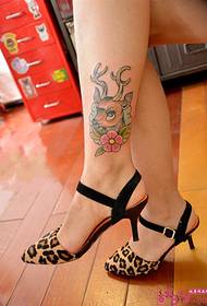 Cute deer ankles fresh tattoo pictures