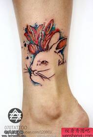 Women's Ankle Color Rabbit Tattoos are shared by tattoos 49811-Instep color diamond tattoos are shared by tattoos 49812-Foot color mushroom tattoos by tattoo show Let's share