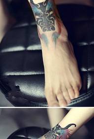 Creative Taurus and Pisces Ankle Tattoo Picture