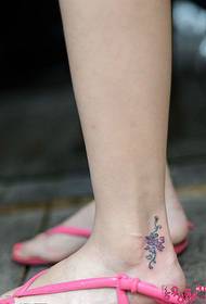 fresh small lotus ankle tattoo tattoo