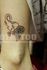 脚 清新 tot Parte do padrão de tatuagem do totem