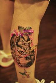 Crazy Boxer Gorilla Tattoo Picture