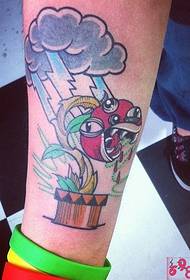 ელვის ქვეშ eater Creative ტერფის tattoo სურათი