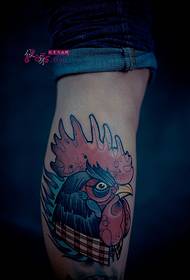 creative color big cock calf tattoo picture