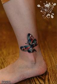 Tarso color exemplar butterfly tattoo
