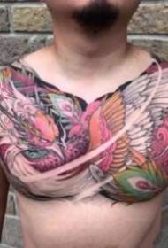 férfi virág mellkasi tetoválás 9 lap Hagyományos stílusú férfi virág mellkasi tetoválás dolgozik képeket