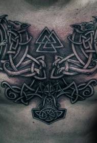 Celtic Knot et pectus signo figuras singulas tribus exemplaris