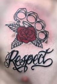 flor tatuaje pecho masculino flor tatuaje foto