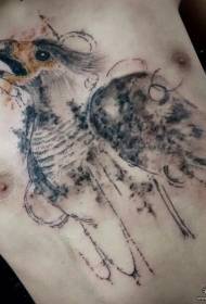 bularreko arranoak Europako eta Amerikako tatuaje eredua
