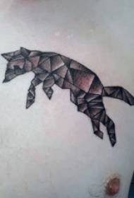 Tattoo lahy lahy kesika lahy tratran'ny mainty geometric fox tattoo sary