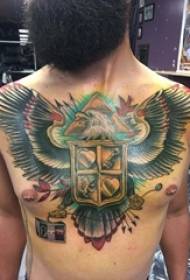 foto di aquila di colore tatuaggio petto petto foto di aquila di colore tatuaggio