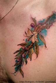 brystfarge kvist tatoveringsmønster