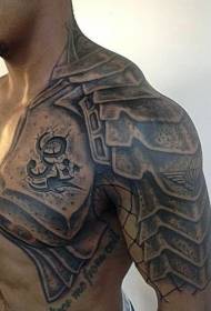 Hallef A Stunning Black Armor mat Charakter Tattoo Muster