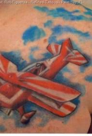 culore di spalla Nizza pattern di tatuaggi di jet