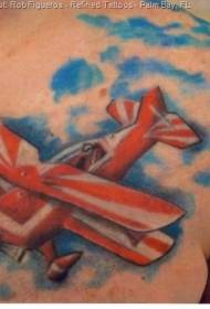 shoulder color Nice jet tattoo pattern
