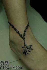 mohlala o motle oa tattoo ea anklet ea maoto