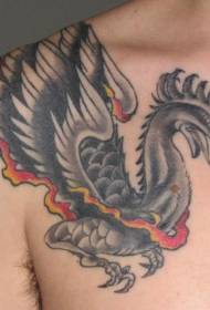 bega nyeusi phoenix muundo wa tattoo