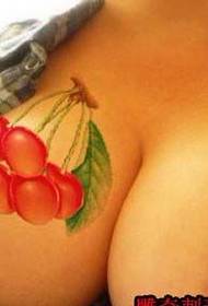 pilnas pagundų vyšnių tatuiruotės paveikslėlių ant krūtinės 51381 - krūtinėje suplėšytas širdies laiško tatuiruotės raštas