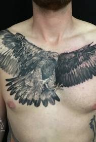 Busty Flying Eagle Tattoo Model