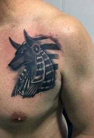 Speculum Color pectore idolum Aegyptiacum tattoo