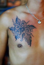 mäns bröst mode tatuering mönster