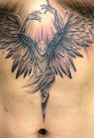 Engelsflügel Tattoo Material männlich unter der Brust Engelsflügel Tattoo Muster