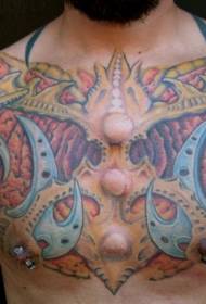 hauv siab amazing xim fantasy armor tattoo txawv