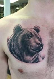 knaboj brusto nigra punkto dorno simpla linio malgranda besto urso tatuaje bildoj