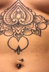 Vana Tattoo Girl wzór tatuażu w klatce piersiowej