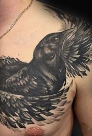 pwatrin modèn modèl style tradisyonèl nwa Crow