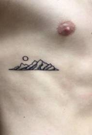 Tattoo djem djem gjoks djem meshkuj, krahë dielli dhe fotografi nga mali i tatuazheve