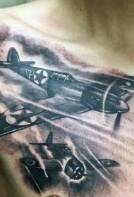 Chest Cool yakin duniya na II Fighter Tattoo Tsage