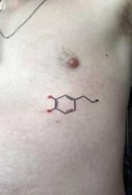 pierwiastek chemiczny tatuaż męska skrzynia pierwiastek chemiczny tatuaż obraz