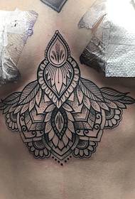 bröst vanilj blomma sticka sexig tatuering tatuering mönster