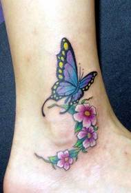 Gráfico de símbolo de tatuaje de mariposa