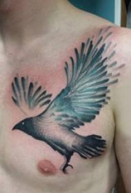 tatuointi Bird Boy Chest Bird Tattoo -kuvio