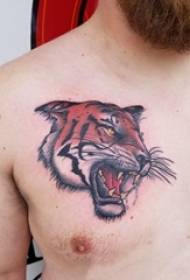 Foto di tatuaggi animali Baile tatuaggi maschili color petto