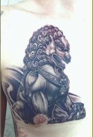 mados vyriškos lyties atstovės asmenybės Tango liūtas tatuiruotės modelis