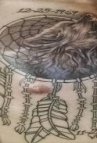 vyrų svajonių gaudytojo tatuiruotė ant kūrybinio svajonių gaudytojo tatuiruotės paveikslo