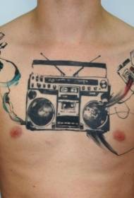 kolor sa dughan ug abaga sa radyo nga gama sa tattoo sa camera sa tattoo