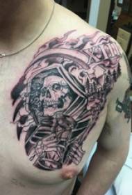 Shantou tatuazh gjoks mashkull fotografi tatuazh i gjoksit