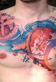 Impressive Color Symbol Tattoo Pattern