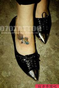 Instep Pragtige Goudvis Tattoo Picture