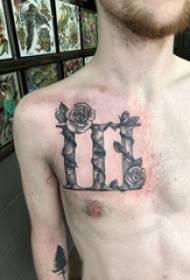 rosa tatuagem masculino peito rosa tatuagem imagens