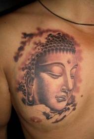 карціна татуіроўкі на грудзях Дхармы Буды