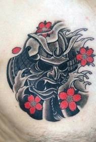 Ifuru ụdị Ifuru na-adọrọ mmasị na ụdị mkpuchi tattoo samurai
