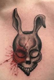 Тетоважа зајак машки црн сив зајак Тетоважа слики