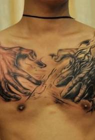 Brust Relative Tattoo Muster Wertschätzung für Männer
