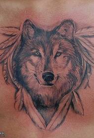 petto tatuaggio siberian husky